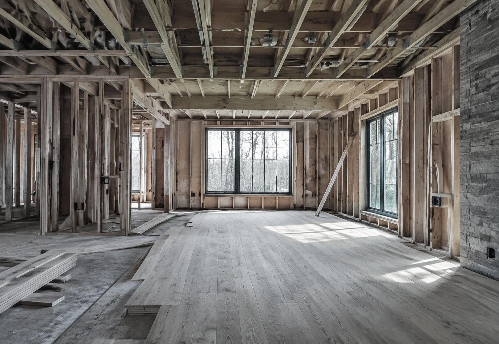 Rénovation majeure — plancher de chêne